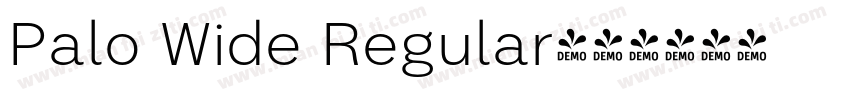 Palo Wide Regular字体转换